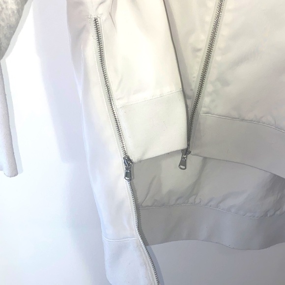 KF/KaufmanFranco Collective White Cropped Faux Fur Hood Jacket - Picture 10 of 11